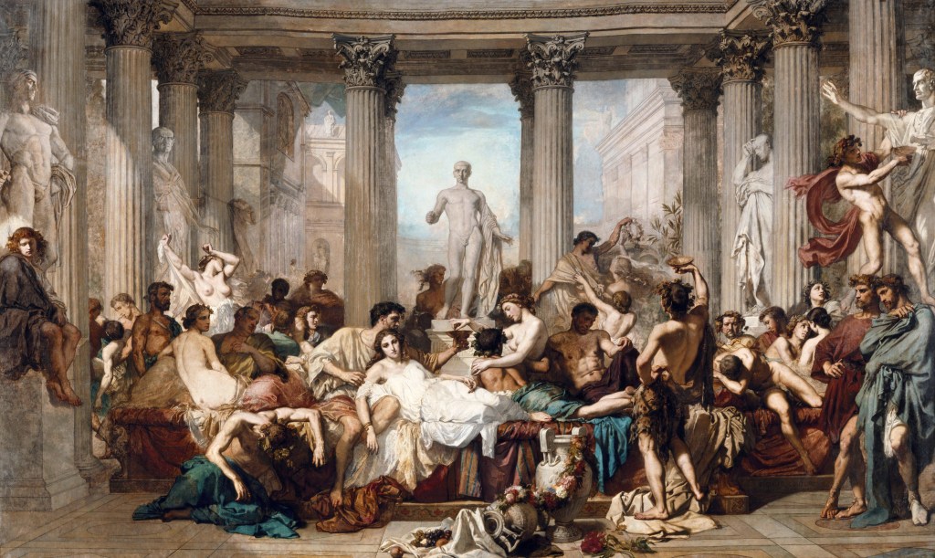 Thomas Couture — Romans During the Decadence (1847)
